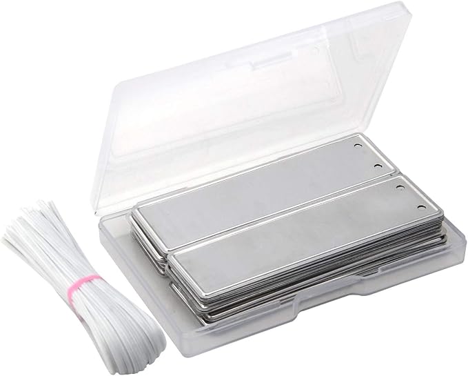Coolrunner Metal Plant Labels, Aluminum Plant Tags, 6 Inch Wires Included (150)