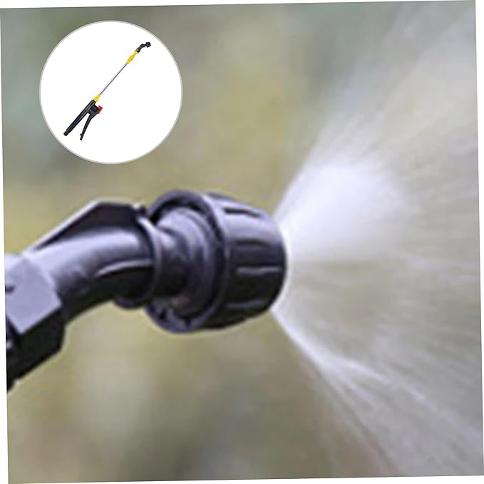 Watering Wand Sprayer Wand, 17.7-31.5" Telescopic Stainless Steel Watering, High-Pressure Water Hose Spray Nozzle for Cleaning Simple Curved Nozzle
