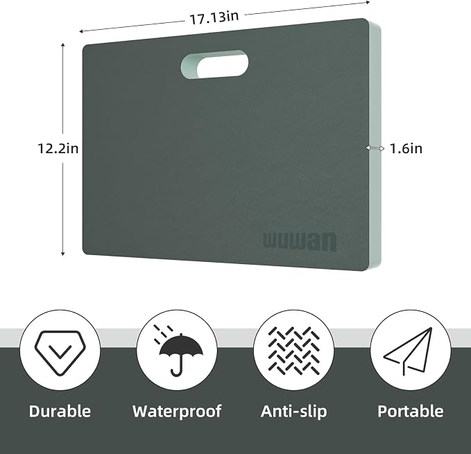 Yoga kneeling mat, 1.5inch Thick,Knee Push-ups, Plank Support & Yoga Elbows/Knees Mat Provides Cushion for Kneeling & Elbows