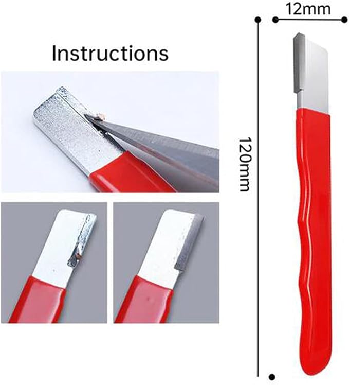 2Pcs Red Portable Quick Sharpener, Lawnmower Blade Sharpener, Multipurpose Pocket Garden Tool for Knives, Pruners, Loppers, Hedge Shears, Scissors, Axes, Hatchets, Machetes, Lawn Mowers