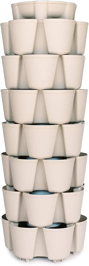 Greenstalk 7 Tier Leaf Planter (Stunning Stone)
