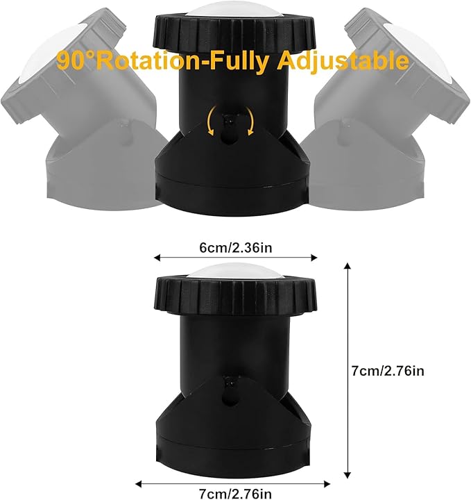 Pond Lights Colored with Timer, Submersible Fountain Light | Weighted IP68 Waterproof Dimmable Memory Color Changing Outdoor Landscape Lights for Pond Fountain Garden, 2 lights