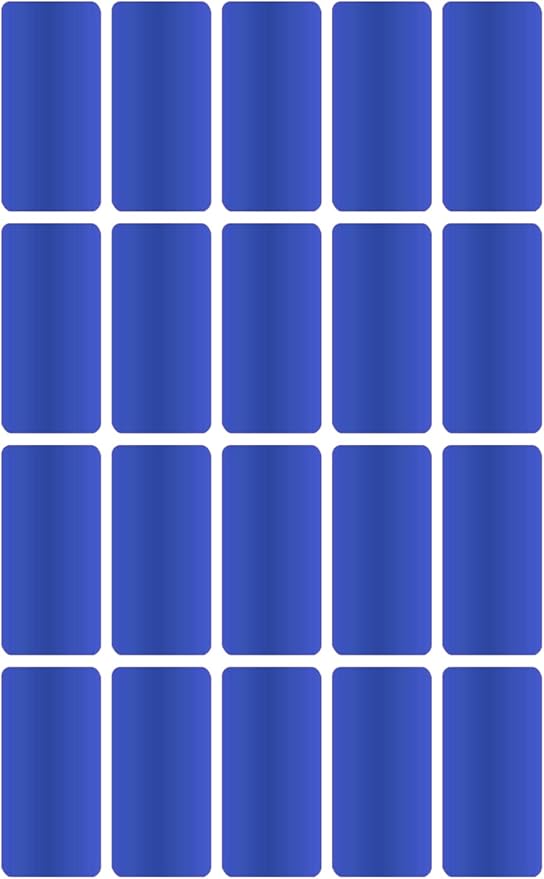 Royal Green Rectangular Color Coding Label 1.57" x 0.75" Write On Labels for File, Folders & Tabs 40mm x 19mm - Small Label Stickers - 300-Pack in Metallic Blue