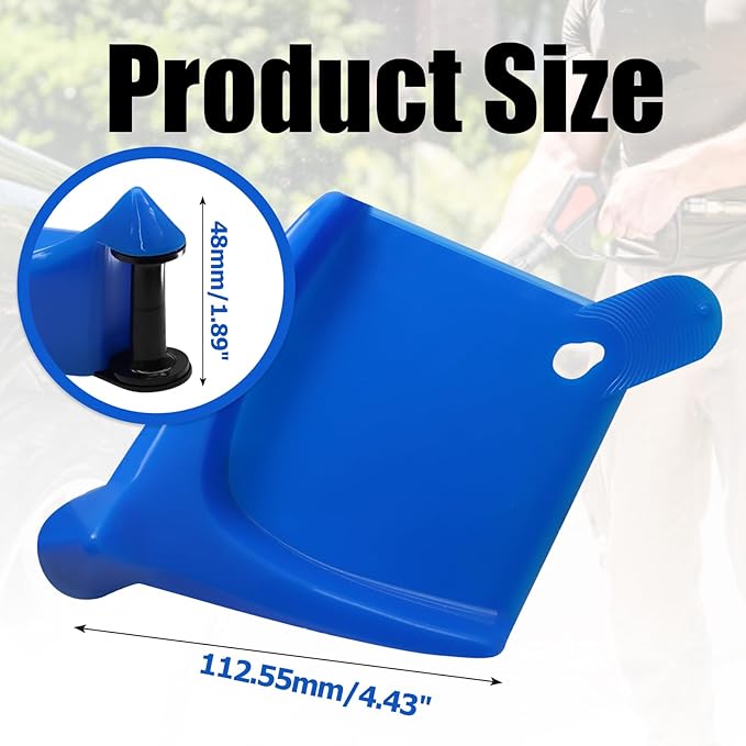 Uenhoy 4 Pack Car Hose Guide for Car Washing, Blue Tire Hose Roller Preventing Stucking and Snagging Under the Wheels, Plastic Wash Tool for Motorcycle Truck SUV RV