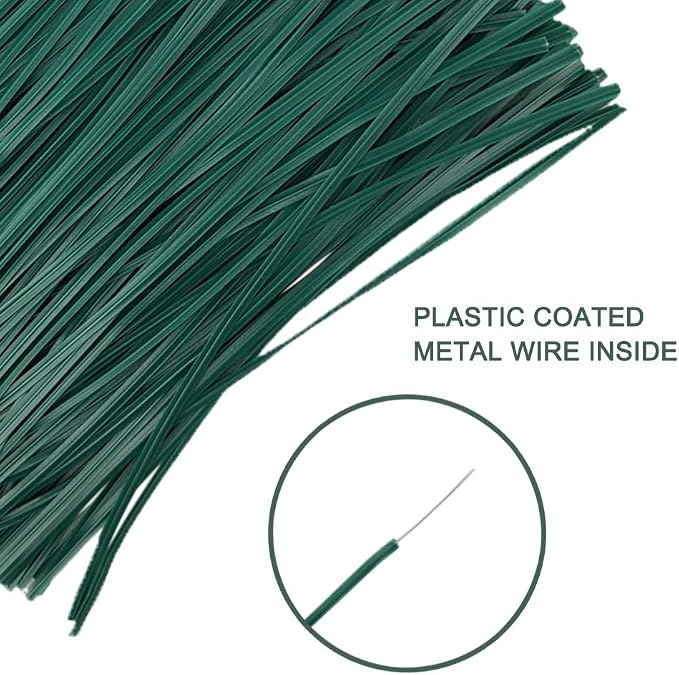 500pcs 6" 15cm Garden Twist Ties Plastic Garden Plant Support Cable Cord Ties