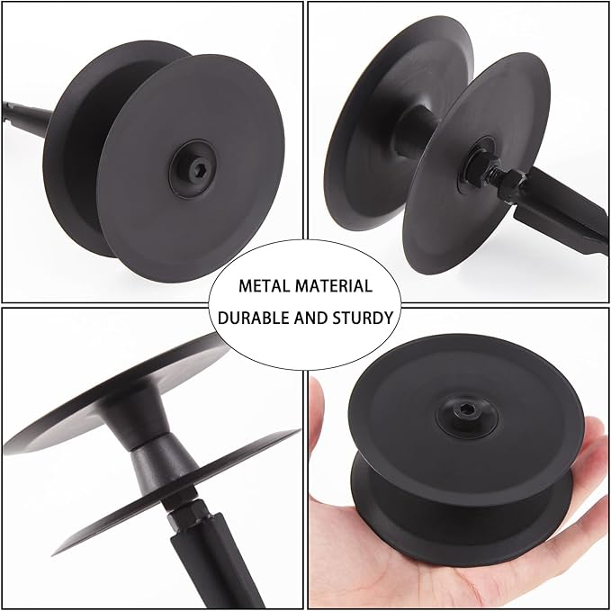 6 PCS Garden Hose Guide Spike,Hose Guide Stake Heavy Duty Pure Metal Hose Roller Guide,Keep Flowering Hose Out of Flower Beds,Rustproof Coated Garden Hose Stake for Yard,Lawn Hose Roller Support