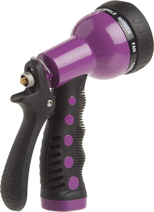 DRAMM 50032 Watering and Tool Set in Green Includes 16-Inch Touch 'N Flow Pro Rain Wand, 9-Pattern Revolver Spray Gun, and Compact Shear, Orange