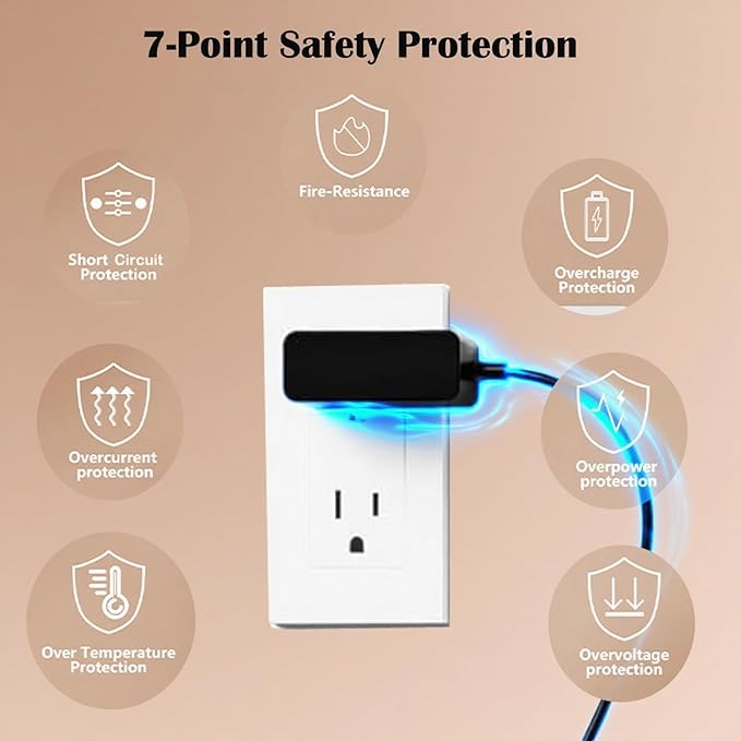 24V AC/DC Adapter Compatible with GoveeLife H7147 Humidifier Smart Mini Govee Life Baby Nursery Top Fill Cool Mist Scent Diffuser Nightlight Sensor Home Plants Power Supply Cord Charger