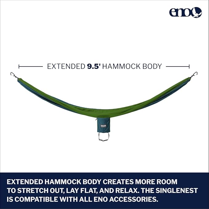 ENO, Eagles Nest Outfitters SingleNest Lightweight Camping Hammock