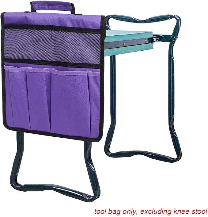 Garden Kneeler Tool Bag Stool Pouch Seat Storage Tote Hanging Organizer, 600D Portable for Outdoor Gardening(Size: 11.81 * 7.48 * 0.19 in) ()