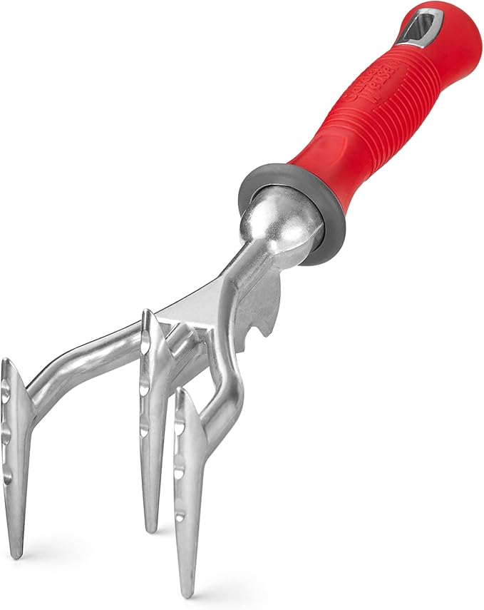 Garden Weasel Double-Sided Garden Cultivator/Tiller | Cultivate, Till, Break Up Soil | Planting and Gardening Hand Digging Tool, Heavy Duty Cultivator, Hand Tool Weeder | 91367 | Gift for Mom