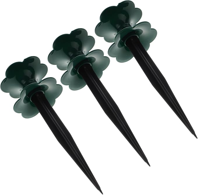 3pcs Hose Guards for Flower Beds Lawn Hose Winding Wheels Garden Watering Guide Spikes