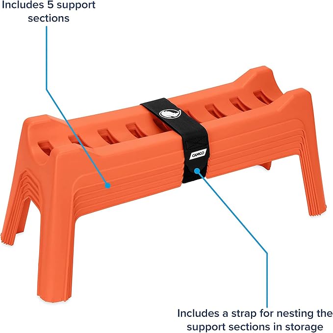 Camco Pack of 5 Rhino Nesting Durable RV Sewer Hose Support Kit for Simple and Stable Drainage Ideal Solution For Trailer Car Waste Management