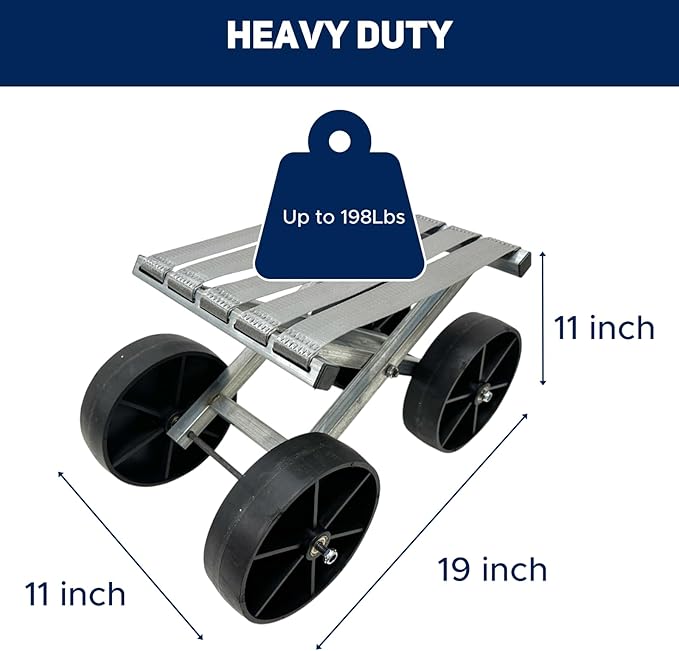 Hryan Rolling Garden Stool for Farm Work, Foldable Heavy Duty Roller with Wheels for Daily House Work