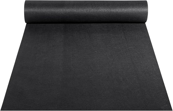 VEVOR 6FTx100FT Non-Woven Geotextile Heavy Duty 8oz Driveway Underlayment for Gravel, Ground Cover, Garden Weed Barrier, Drainage Fabric, Landscaping, Black | Withstand Harsh Environment,Excellent Permeability and Breathability