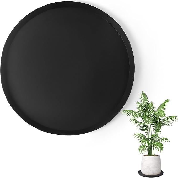 Kalolary 20 Inch Plant Saucer for Potted Plant Silicone Plant Trays Plant Saucer Growing Tray Heavy Sturdy Silicone Plant Drainage Saucers Plant Drip Trays for Pots Seed Starter Growing Trays