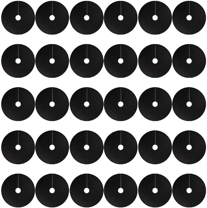 LIOOBO 30Pcs Non Woven Fabric Control Mat Garden Protection Disc for Cabbage Breathable Root Barrier Sheet Tree Mulch Mat