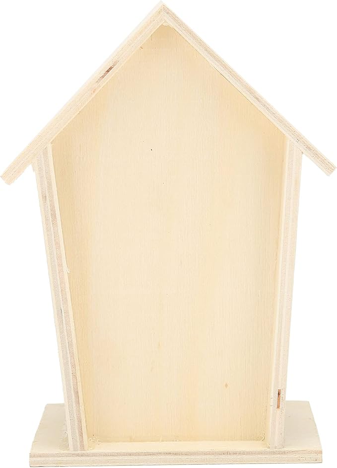 2PCS Wooden Bee House - Natural Hotel for Bees - Safe & Durable Garden Decoration & Pollinator