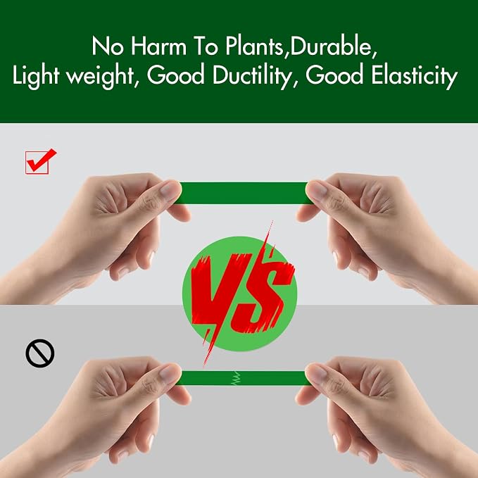 20 Rolls 1640 FT Green Plant Grafting Tape+10000Pcs Staples for Plant Tying Machine,Nursery Tree Tape Support for Climbing Plants Indoor Outdoor, Tree, Vegetables, Branches