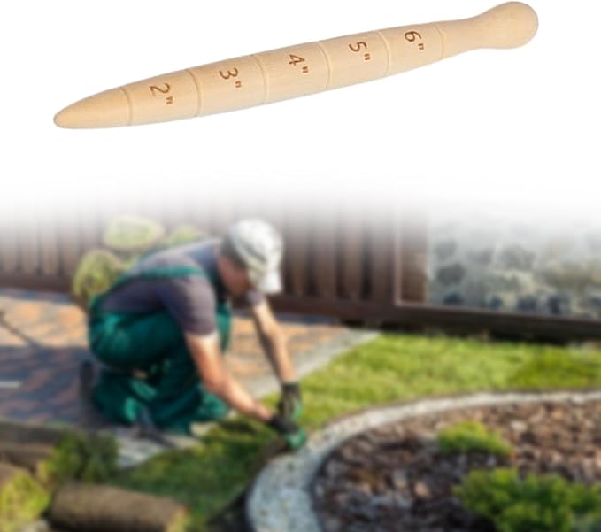 Wooden Seed Dibber 20cm Easy to Use Save Time Handheld Gardener