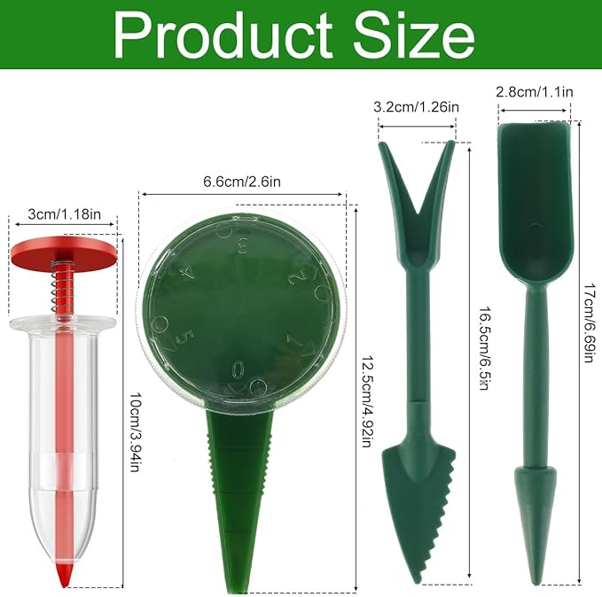 6 PCS Mini Seed Spreader, 2026 Upgrade Mini Sowing Seed Dispenser, Small Seed Planter Tool, Manual Seedlings Dibber and Widger Set, Seed Sower Spreader Handheld for Tiny Seeds (Coffee)
