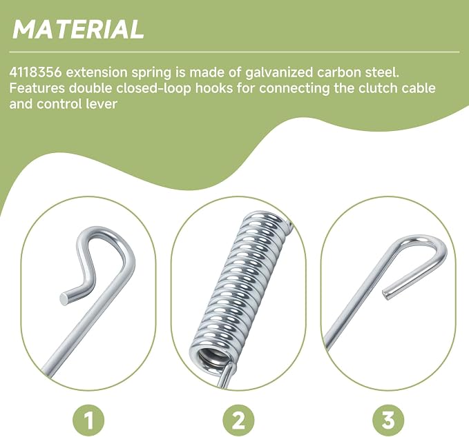 4118356 Clutch Spring, Compatible with Ryan Lawnaire LA-IV/LA-V Lawn Aerators Replacement Parts New & Old, Fits 544908A, 544909B, 544910A, 544911B and More