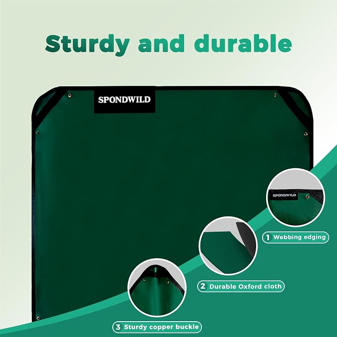Plant Transplanting Mat - Thickened Waterproof Potting Mat, Succulent Gardening Mat, Portable Repotting Mat for Mess Control, Indoor Outdoor Use, PVC-Green, 39.5"x59"