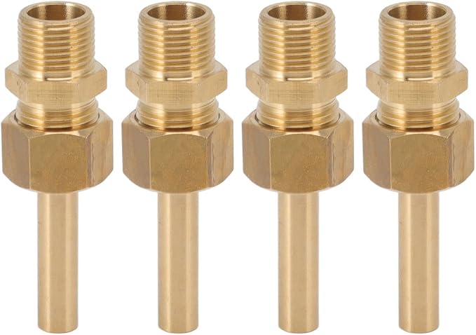 Water Fountain Nozzles, Pure Copper Large Hexagonal Direct Jet Nozzle with Male Thread, Water Fountain Nozzles, for Garden Ponds Amusement Parks Museum, Copper, G3/8