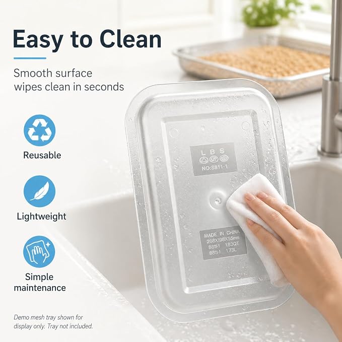 Sprouts Growing Acrylic lid for 2-Tier 10.4 inch Trays, Microgreens Growing lid, Seed Sprouting Sprouts for Beans Alfalfa Broccoli Wheat Grass