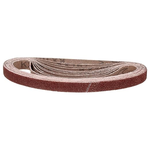 1/2 x 18 Inch Sanding Belt, 40 Pcs 80 Grit Knife Sharpener Belts Work Sharpening for Belt Sander Knife Carving Tool Metal Working