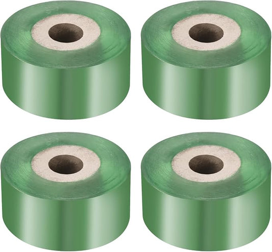 HARFINGTON 4 Rolls Fruit Tree Grafting Tape 3CM x 100M PVC Stretchable Garden Grafting Tool Plants Self Adhesive Floristry Film for Floral Tree and Poly Budding, Green