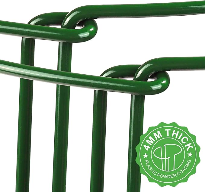 LEOBRO Plant Support Plant Stakes, 12pcs Peony Cages and Supports, Metal Garden Stakes Plant Supports, Plant Support Stakes, for Peony, Tomato, Hydrangea, Indoor Outdoor Plants, 10" W x 15.8" H