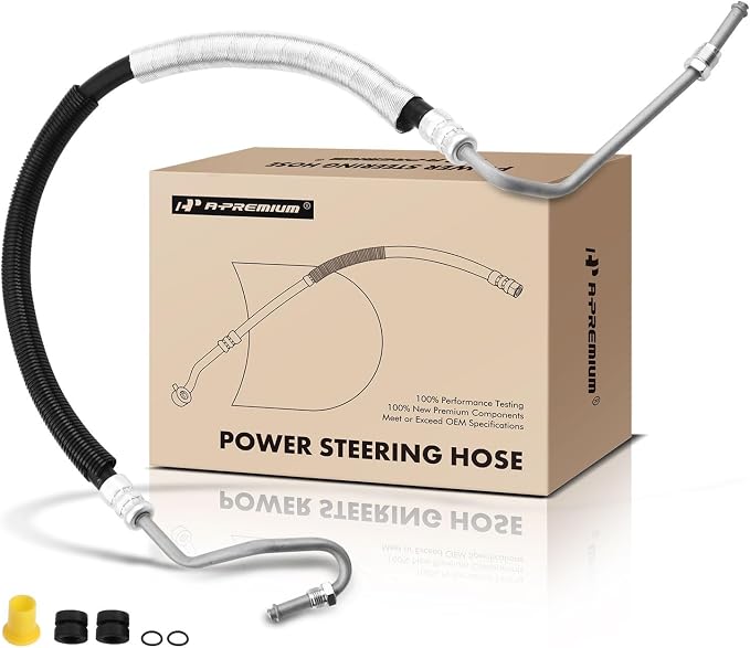 A-Premium Power Steering Pressure Hose Line Assembly Compatible with Dodge Journey 2011-2019, 3.6L, with O-ring, Pump to Rack/Gear