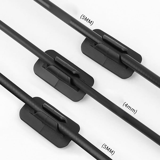 Youngy 5pcs Bicycles Brake Cable Line Fixed Base with Tie Bike Cable Base Guide Road Bicycles Frame Cable Fixed Parts Brake Housing Hose Guide Cable Buckle Cycling Mountain Biking Bike Accessories