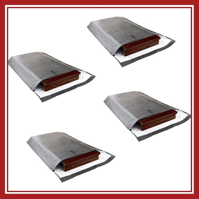 LAMINET Premium Heavy Duty Table Leaf Storage Bag Water, Scratch Resistant. Extra Thick Waterproof Exterior Heavy Duty Flannel Backing. Store Your Table Leaves Safely. Holds Leaves up to 26" Wide.