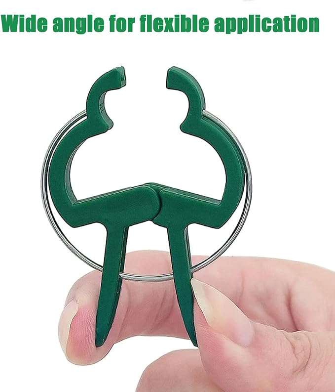 Plant Clips Garden Clips for Supporting Plants, Flowers and Vines, Gentle Durable Plant Support Clips Set (48 Large + 48 Small)