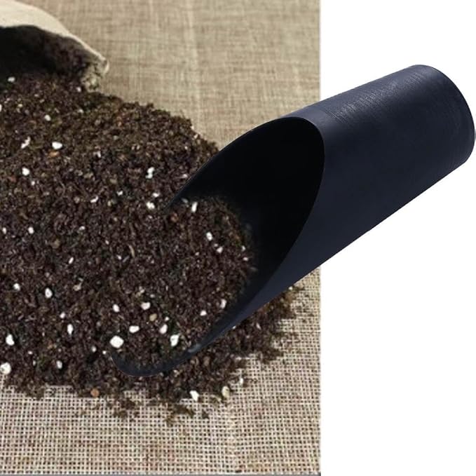 generic Plastic Garden Soil Scoops, Cup Spade Shovel Mini Colorful Soil Scoops Plant Potting Shovels Bucket Shovel Gardening Tools(Black), AM15SD0A2D0US