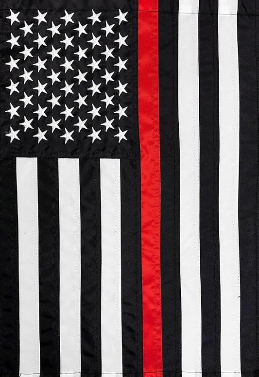 Briarwood Lane Thin Red Line Embroidered Garden Flag