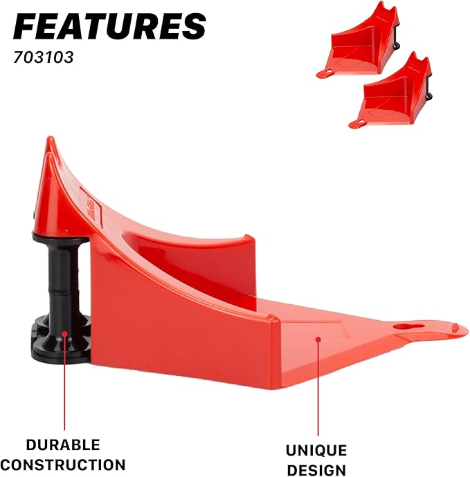 Maxshine Universal Ezy Wheel Hose Roller, 2-Pack (Red) | Car Wash Hose Guide Inserts Prevent Unnecessary Friction & Snags | Auto Detailing Tool for Smooth, Tangle-Free Car Washing & Garage Use
