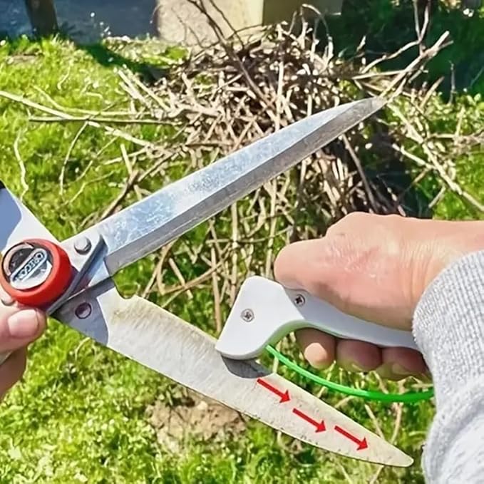 Comimark 2 pcs Portable Knife Sharpener, Scissors Blade Sharpeners Kitchen Sharpening Tools Handheld Pocket Knives Sharpener For Outdoor Garden Mini Household Pocket Steel Sharpener