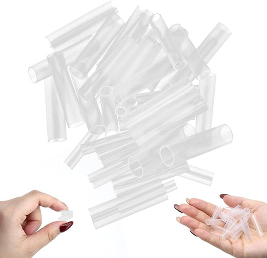 100Pcs Silicone Grafting Sleeves for Fruit Trees, 3-7.5mm Plants Tree Tubes Grafting Tape Tools Kit Protective Wrapping Sleeve Promote the Healing of Fruit Tree Wounds for Plant Grafting