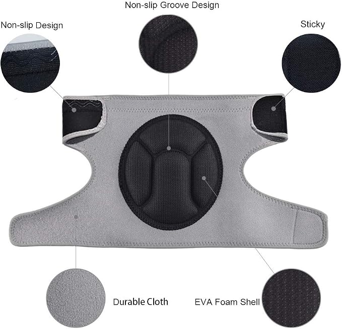 Knee Pads Comfortable Non-Slip, Thick Extra Foam Cushion kneepads for Scrubbing Floors, Gardening, Yoga & Construction, Soft Inner Liner, Strong Double Straps and Adjustable Easily for women(L)