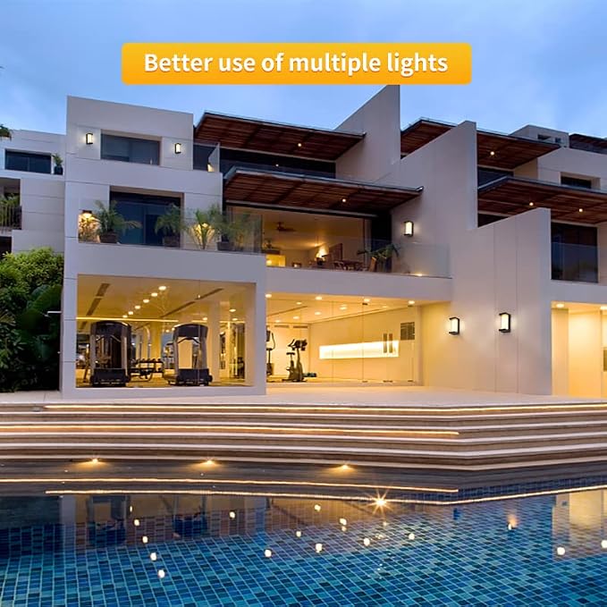 3000K LED 18W Aluminum Rectangular Outdoor Wall Sconce Exterior Light Outside Light Fixture, Black with Warm White, IP64 Waterproof Wall Lights for House Patio Porch Garage