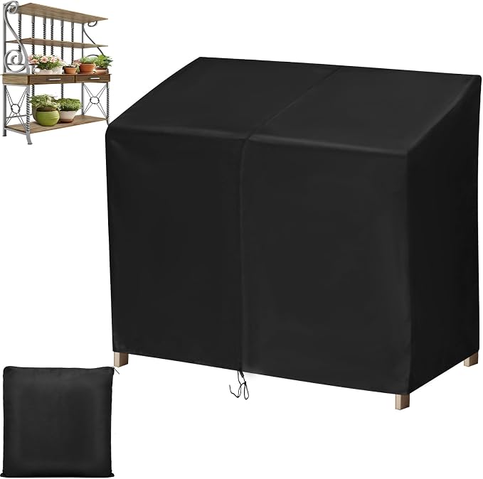 Waterproof Potting Bench Cover for Outdoor Garden Tables, Universal Size for Planting Workbench 600D Oxford Cloth