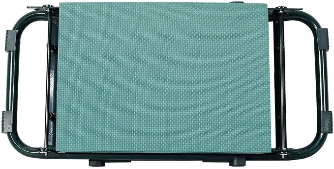 Garden Kneeler and Seat, Foldable Heavy Duty Garden Stool with Tool Pouches, Wide Kneeling Bench and Gardening Seat, 330 lbs Capacity, No Assembly Garden Bench for Women, Men and Seniors