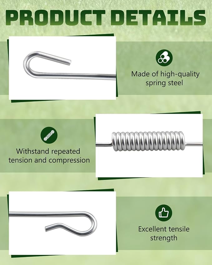 4118356 Clutch Spring Fits for Ryan Lawn Aerator 544917 554914B 554910C 544912A 554910, Spring Extension
