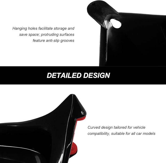 4 PCS Car Hose Guide, Car Washing Tire Hose Roller Preventing Stucking and Snagging Under The Wheels, Plastic Wheel Rolling System Tool Hoses Guides for Cars Trucks Motorcycles (Black)
