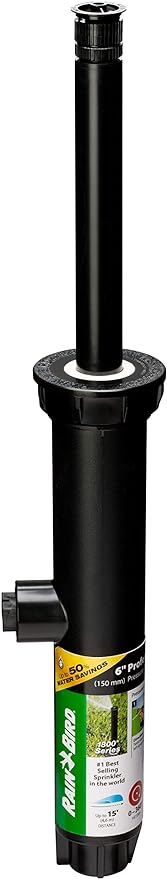 Rain Bird 1806APPRS Pressure Regulating (PRS) Professional Pop-Up Sprinkler, Adjustable 0° - 360° Pattern, 8' - 15' Spray Distance, 6" Pop-up Height