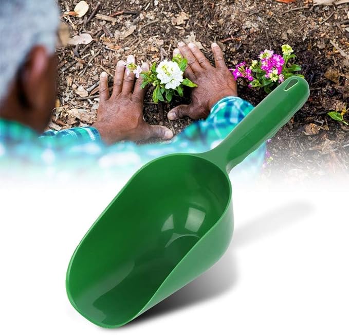 Super Strong Garden Fertilizer Scoop Soil Scoop Shovel- Perfect Tool for Gardening Weeding Transplanting and Digging in Garden Beds