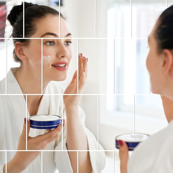 Zonon Flexible Mirror Sheets Self Adhesive Non Glass Mirror Tiles Stickers for Home Wall Decor(10 Pieces,4 x 6 Inches)